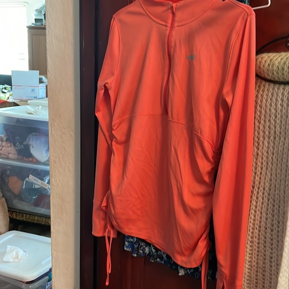 Orange 1/4 zip jacket pull over from Avia - Picture 2 of 5